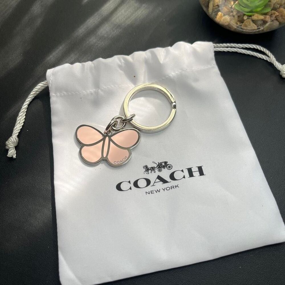 Coach Y2K enamel butterfly keyfob/bag charm